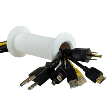 Imagem de Porta de parede de passagem de cabo, comprimento estendido | serve para cabos de até 3 pinos | Extra longo compatível com espessura de parede de 14 a 21 cm | Fornece canal sólido através da parede