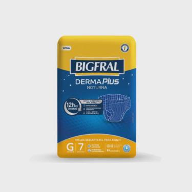 Imagem de Fralda adulto bigfral dermaplus noturna grande com 7 unidades