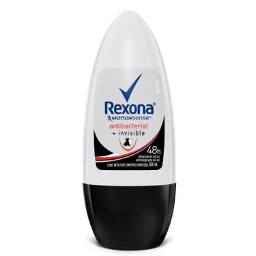 Imagem de Rexona desodorante roll-on antibacterial + invisible com 50ML
