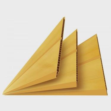 Imagem de Kit 50 Caixas com 300 M² Forro de Pvc Polifort 8mm X 20cm X 3m m² Cerejeira