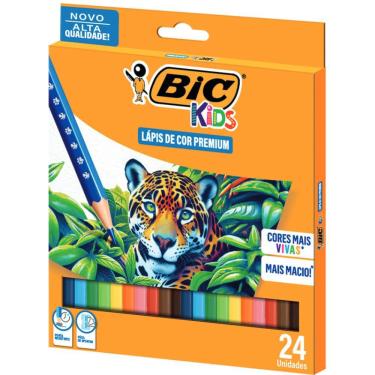 Imagem de Lápis de Cor BIC Premium Kids 24 Cores