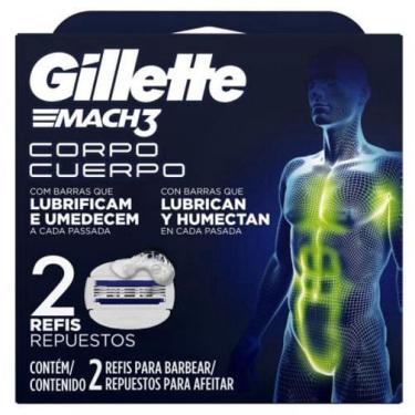 Imagem de Carga Aparelho Barbear Gillette Mach3 Corpo 2 Unidades