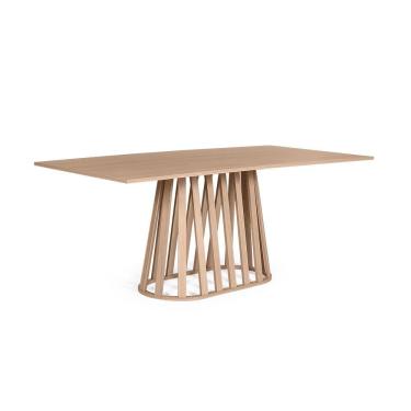 Imagem de Mesa De Jantar Retangular 6 Lugares 160x90cm Gabi Jade - Straub Web