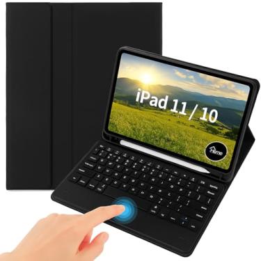 Imagem de Capa Case PREMIUM para iPad 10 10.9" (A14-2022) e iPad 11 (A16-2025) Geração 10.9″ Magnética com Teclado Touchpad e Compartimento para Pencil