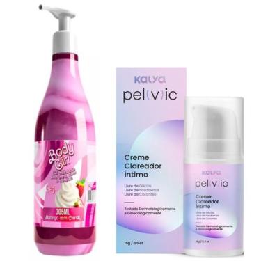 Imagem de Creme Beijável  Body Aromatizante Virilha Clareador Íntimo - Kalya