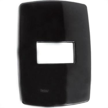 Imagem de Espelho Placa Radial Modular Preto 4X2 1Mod 1704003