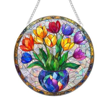 Imagem de Apanhadores de sol, janela interna, apanhador de sol de acrílico arco-íris, decoração para pendurar na janela, para sala de estar, quarto, verão, casa, varanda, ornamentos, decoração