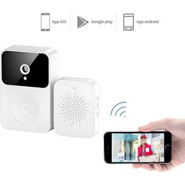 Imagem de Video Porteiro Campainha Com Câmera Wifi Inteligente Áudio