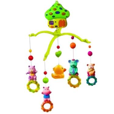 Imagem de Mobile para berço bebê musical chocalho giratorio facil de montar inte
