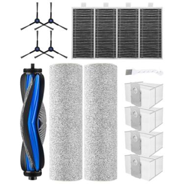 Imagem de Kit de acessórios de substituição de 16 peças para Ecovacs Deebot X8 Pro Omni / X8 Omni peças de robô, 1 escova principal, 2 escovas de rolo, 4 filtros HEPA, 4 escovas laterais, 4 sacos de pó, 1