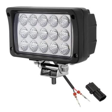 Imagem de AGP.1978 Luz de trabalho LED de 45 W, luz de holofote de LED de 6 polegadas, ultra brilhante, retangular de 12 V, luz de neblina para Case IH 92266C1, 82014950, veículos agrícolas off-road, trator, caminhão à prova d'água (inundação transparente)