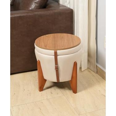 Imagem de Puff 3 em 1 Baú Elegante Confortável e Versátil Linho Premium