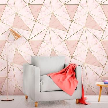 Imagem de Papel de Papel Zara Pink Gold - Inove Papéis de Parede