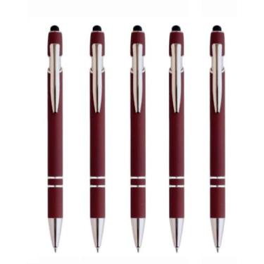 Imagem de Caneta Touch Metálica Kit Com 5 Unidades Esferográfica-Luxo - Lualki S