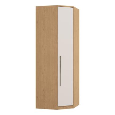 Imagem de Módulo de Canto Oblíquo 1 Porta 3 Prateleiras Elegance Angelin|Blanc