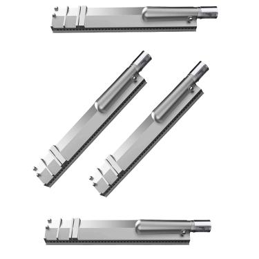 Imagem de DaYvlen Peças de substituição de queimador de touro 304 em aço inoxidável fundido de 40 cm para Bull Lion Cal Flame Blaze Aussie Bakers Chefs Turbo Coyote Jenn Air Nexgrill Charbroil (4 peças)