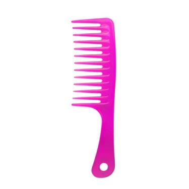Imagem de Pente De Plástico Com Dentes Largos Uso Diário - Bonitta, Rosa