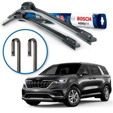 Imagem de Par Palheta Limpador Parabrisa Aerofit Bosch Kia Carnival 2022 2023 20