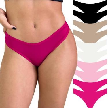 Imagem de Kit 10 Calcinha Feminina Cotton Algodão Respirável Viére, Sortido, P