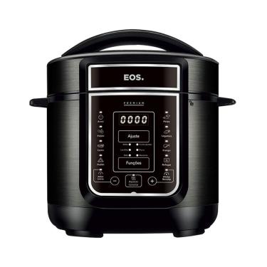 Imagem de Panela de Pressão Elétrica 5 Litros EOS Multicooker Digital Inox Preto EPP50DP 110V