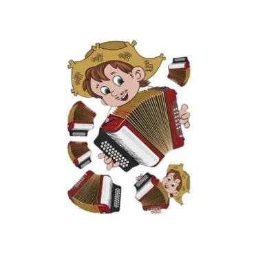 Imagem de Kit Painel Decorativo Sanfona Festa Arráia Junina 6 Peças - Toys