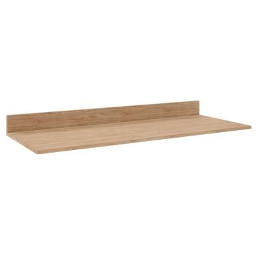 Imagem de Tampo Para Balcão De Cozinha 160cm Mdp Castanho - Lumil