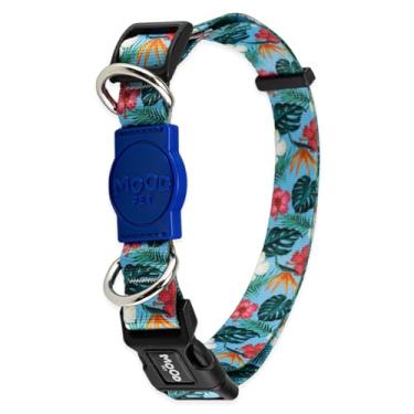 Imagem de Mood Pet Coleira Para Cachorro Cães Modelo Tradicional Tamanho Porte Grande Médio Pequeno (Sunny Blue, P)