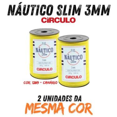 Imagem de Fio náutico slim 3mm circulo 400g kit com 02 un, 1289 - CANÁRIO