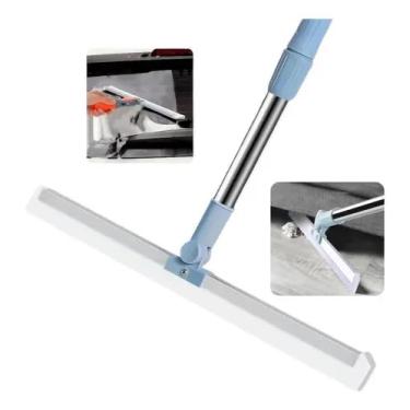 Imagem de Vassoura Mágica 2 em 1 com Raspador de Silicone, Limpeza Multiuso