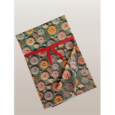 Imagem de Cinderela Tecido Tricoline Digital, 1,50 largura, unidade de 0,55 comprimento, Estampado Florais em feltro