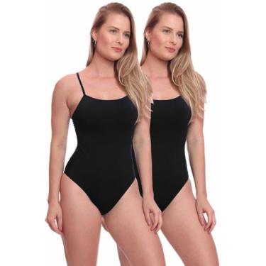 Imagem de Kit 2 Maiô Adulto Regulagem Natação Piscina Praia - Brás e Cia, P, 2 p