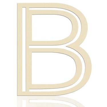 Imagem de She Love Letras De Madeira 12", 1/5" Espessura, Grandes Recortes B Madeira, Alfabeto Inacabado Para Decoração Parede, Artesanato, Pintura Faça Você Mesmo, Festa Aniversário, Berçário, Feriado, Casa