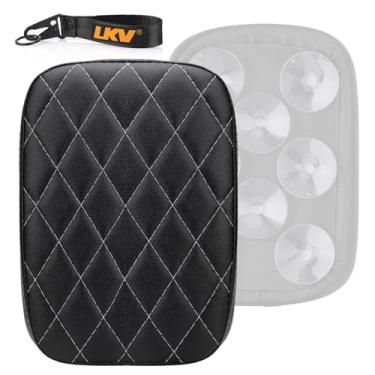 Imagem de LKV Assento De Passageiro Para Motocicleta 10,63″, Almofada Couro Garupa Traseira Com 8 Ventosas Harley Dyna Sportster Chopper