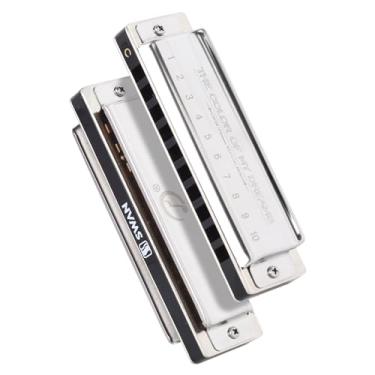 Imagem de Dreamer 10 furos Blues Harmonica importada Phospher Bronze Reed, bolso compacto diatônico gaita para iniciantes adultos profissionais presentes (DB)