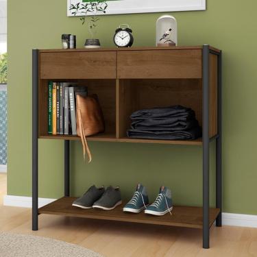 Imagem de Cômoda Industrial Com Nichos Franky Preto