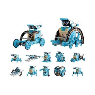 Imagem de Brinquedo Robô Solar DIY Para Crianças 12 Em 1 Kit De Tecnologia Educa