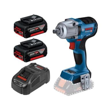 Imagem de Chave De Impacto 1/2" GDS 18V-450 2 Baterias 4Ah Bosch 220V