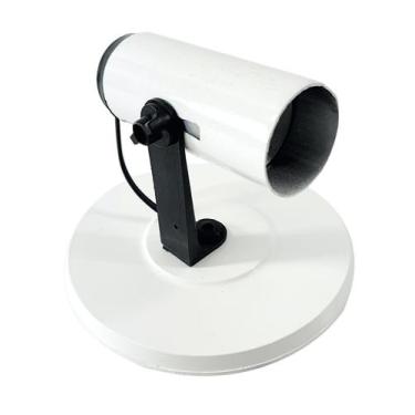 Imagem de Spot Direcionável Liso E27 Bivolt Branco e Preto Sobrepor Teto 1 Bocal