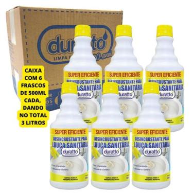 Imagem de Caixa 6 desincrustante para louça sanitaria duratto 500ml cada