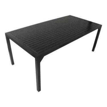Imagem de Mesa Alumínio Ripado Retangular 1.60 X 1m - Universe