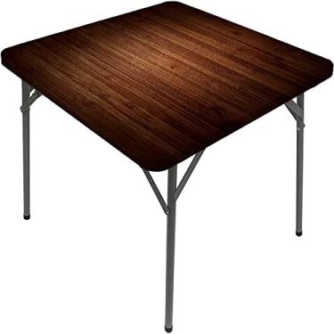 Imagem de Capa de mesa de madeira ajustada, estampa de textura de prancha de madeira, toalha de mesa impermeável interna/externa, sala de jantar de pátio e cozinha, serve para mesa de 122 x 182 cm