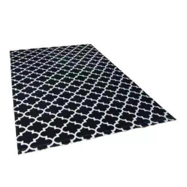 Imagem de Tapete Jacquard 3x2m Moderno Antiderrapante Fácil Limpeza - Mercadão d
