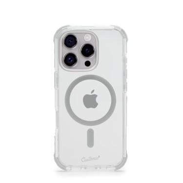 Imagem de Customic Capinha Case Capa para Celular iPhone 16 Pro (6.3”), Impactor Ultra Anti Impacto Proteção Militar 3 metros contra quedas, Compatível Mag-Safe, Transparente e Branca