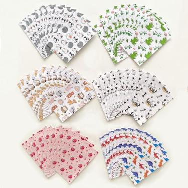 Imagem de ZDDPDJ Pacote com 60 capas decorativas de animais de gato para pintura de diamante