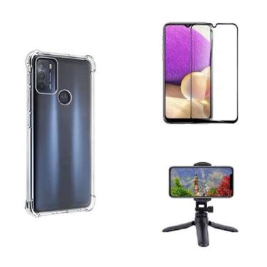 Imagem de Kit Tripé Tripod 360 graus para Motorola Moto G60  + Capa + Pelicula D