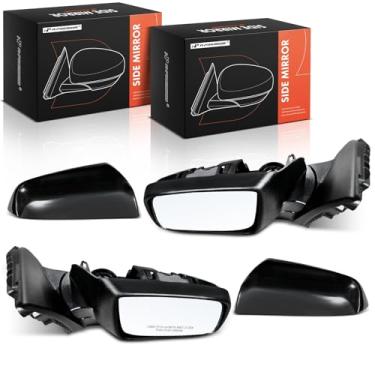 Imagem de A-Premium Par (2) espelhos retrovisores elétricos do lado do motorista e do passageiro - compatível com Pontiac G8 2008-2009 e Chevrolet Caprice 2011-2014 - Espelho retrovisor externo externo preto