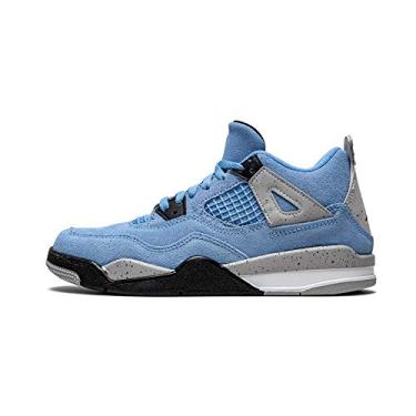 Imagem de Jordan Air Jordan 4 retrô (criança grande), Azul, 4.5 Big Kid