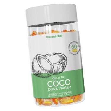 Imagem de Óleo de Coco Encapsulado Suplemento Alimentar Natural Extra Virgem Pur