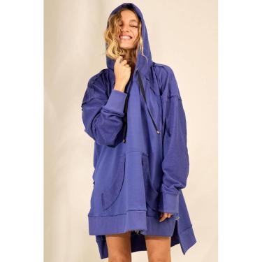 Imagem de Blusão Canguru De Moletom Azul Yacamim B17-Feminino