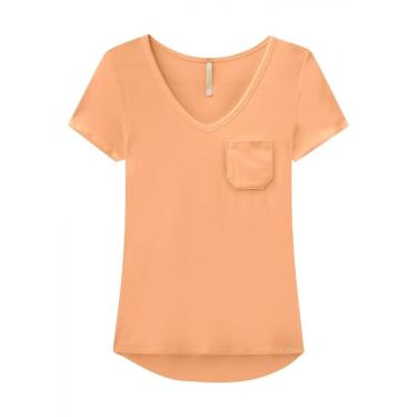 Imagem de Blusa Feminina Manga Curta Básica Mullet Viscose - Lunender-Feminino